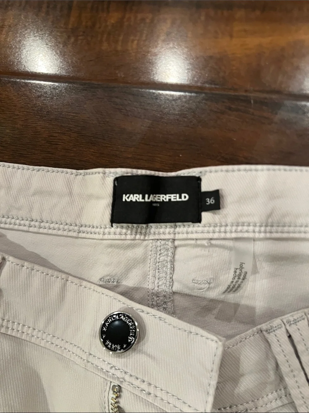 Karl Lagerfeld Light Gray Casual Pants